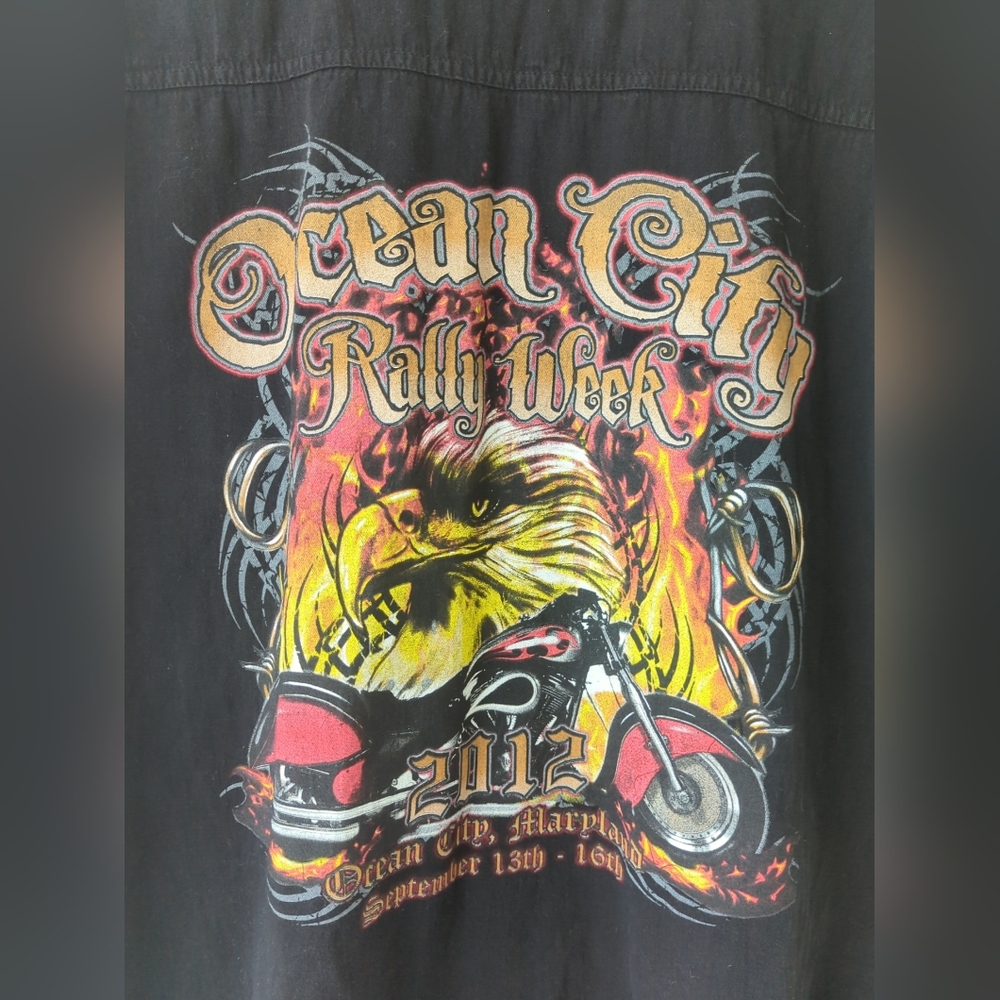 Ocean City Maryland Rally Week 2012 Black Sleeveless Shirt Size 2XL - Picture 2 of 9